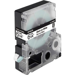 C.6mm EPSON Labelworks negro sobre transparente 9m (LC-2TBN9) LW300/LW400/LW900P
