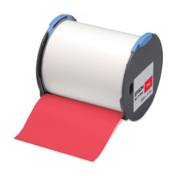 Cinta et.100mm EPSON Labelworks Pro100 rojo ancho 100mm x 15m. (RC-T1RNA) Red Tape