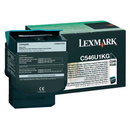 Toner LEXMARK C546 X546 X548 negro 8.000p. Return XL rend.