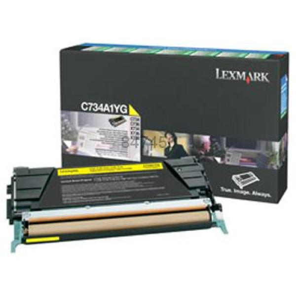 Toner LEXMARK C734 C736 X734 X736 X738 amarillo 6.000p. Return