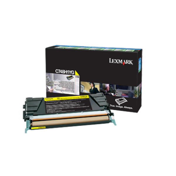 Toner LEXMARK C748 amarillo 10000p. Return