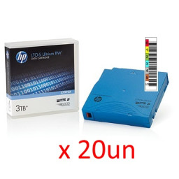 (20) DC HPE Ultrium LTO-5 pre-etiquetados 1,5TB/3,0TB **C7975A-ET** (caja de 20un)