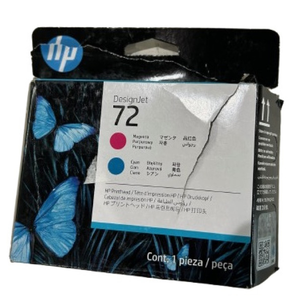 Cabezal HP #72 magenta y cian **caja dañada**