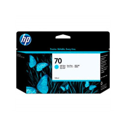 C.t.HP #70 cian claro con tinta Vivera de 130 ml.
