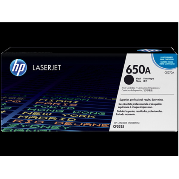 Toner HP LjC.#650A CP5525 M750 negro 13.500p.