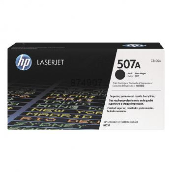 Toner HP #507A Lj Enterprise 500 M551 M570 negro 5.500p.