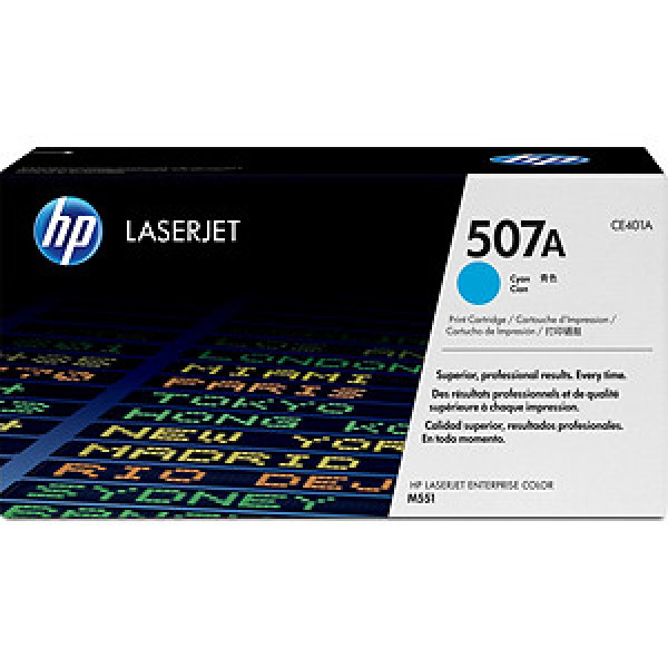 Toner HP #507A Lj Enterprise 500 M551 M570 cian 6.000p.