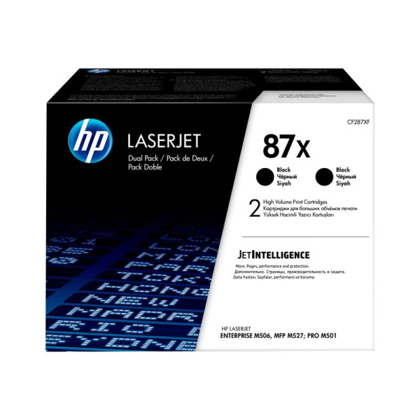 Toner HP #87X Lj M501 M506 M527 Managed E50045 E52545  2x18.000p. (doble-pack)