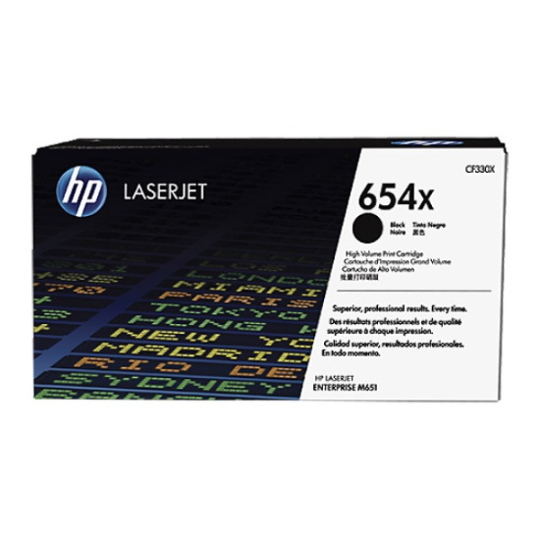 Toner HP #654X negro Lj.Enterprise M651 19.500p. Alta capacidad