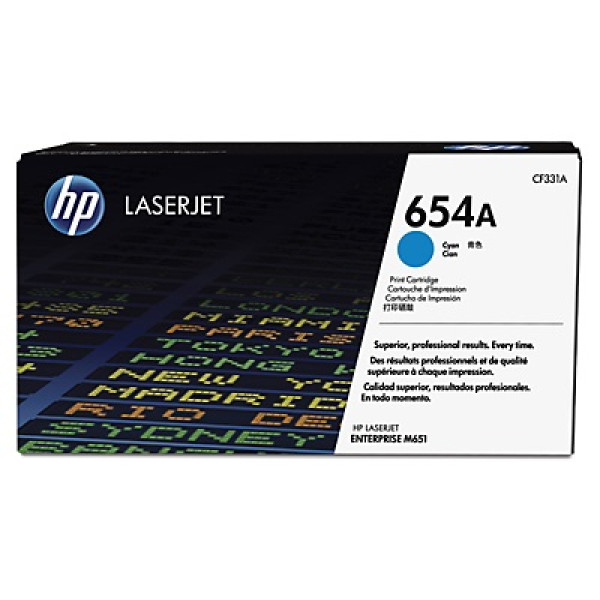 Toner HP #654A cian Lj.Enterprise M651 15.000p. Alta capacidad