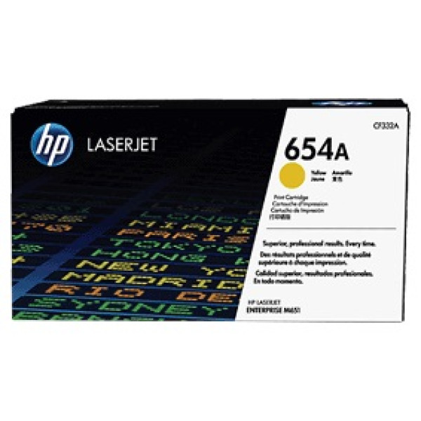 Toner HP #654A amarillo Lj.Enterprise M651 15.000p. Alta capacidad