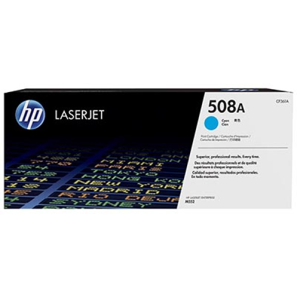 Toner HP #508A Lj Enterprise M552 M553 cian 5.000p.