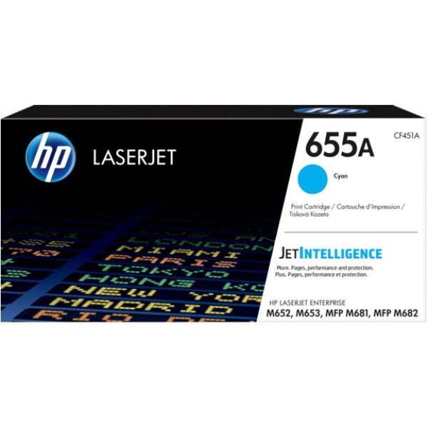 Toner HP #655A cian Enterprise M652 M653 MFP M681 M682  10.500p.