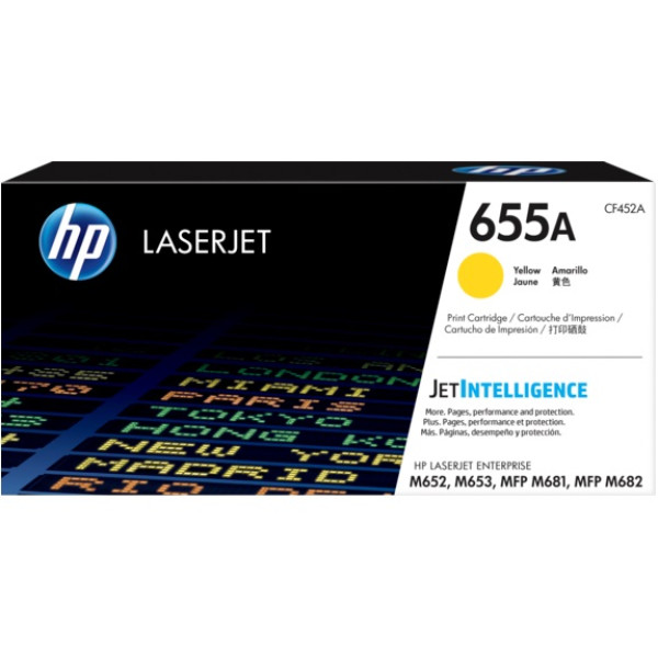 Toner HP #655A amarillo Enterprise M652 M653 MFP M681 M682  10.500p.