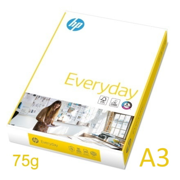 Papel HP Everyday 500A3  75g. inkjet/laser (153194)