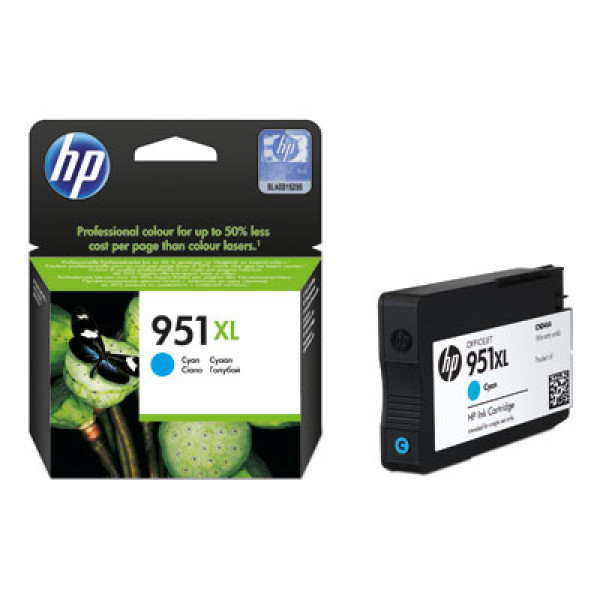 C.t.HP #951XL cian 1.500p. Officejet Pro 8100 8600 8610 8615 8620 Pro 251 276