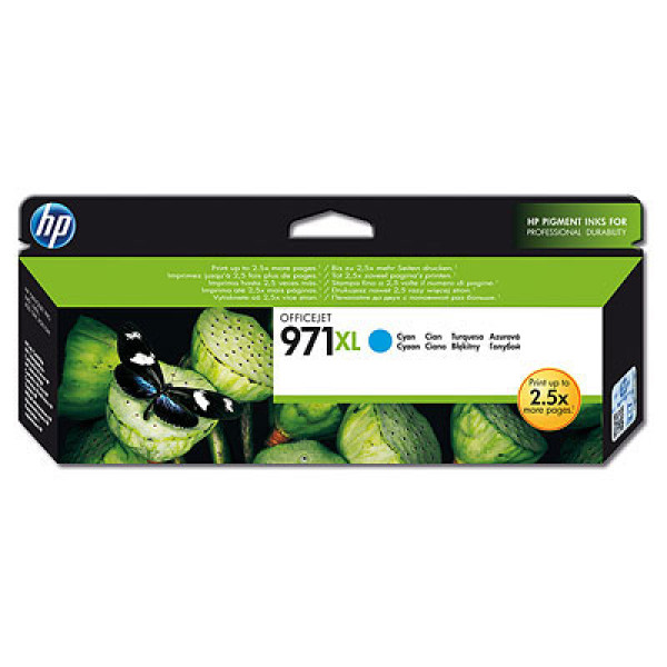 C.t.HP #971XL cian Officejet Pro X451 X476 X551 X576  6.600p.