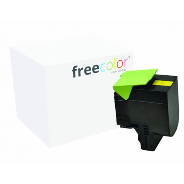 Toner FREECOLOR: LEXMARK #702H  Yellow CS310 CS410 CS510 3.000p. (RES-70C2HY0)