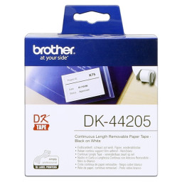 Cinta continua DK papel adhes.removible 62mmx30,48 blanca, para QL570 QL700 QL710 QL720 QL1050 QL1060
