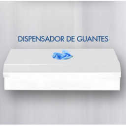 Dispensador guantes/pañuelos para estación DM-8900 metálico blanco 26x14x6cm