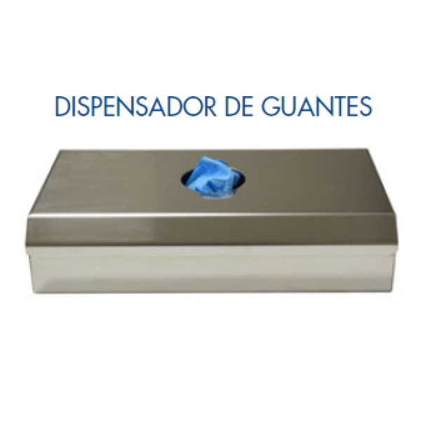 Dispensador guantes/pañuelos para soporte DM-8920 acero inoxidable 26x14x6cm