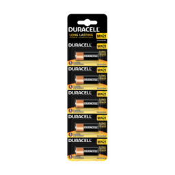 (5) Pilas DURACELL MN21 Security 23A Plus Power 12v LRV08, alcalina, blister