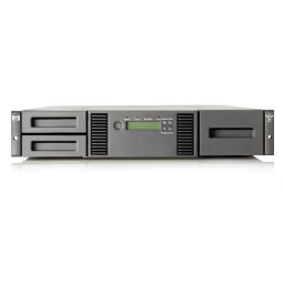 Librería HPE StoreEver MSL2024 + 1 drive LTO-5 rack 2U, SAS, 24 slots, 24 cartuchos LTO-5