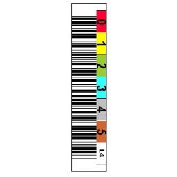 Etiqueta Ultrium LTO-4 - 6dig. Horiz./Color/barcode/