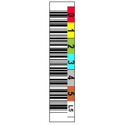 Etiqueta Ultrium LTO-5 - 6dig. Horiz./Color/barcode/