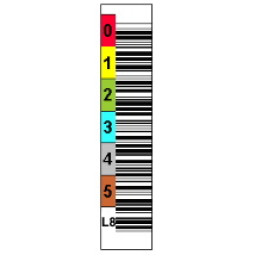 Etiqueta Ultrium LTO-8 - 6dig. Vert./Color/barcode/