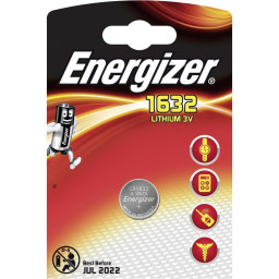 (1) Pila ENERGIZER CR1632 botón Litio 3v Blister