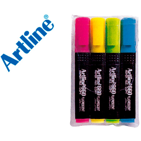 (4) Rotuladores ARTLINE Fluorescentes  