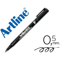 Rotulador ARTLINE punta fibra 0.5 mm Permanente Negro