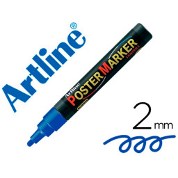 Rotulador ARTLINE Poster Market Azul 2mm., punta redonda 