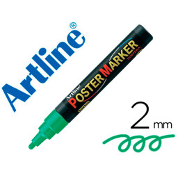 Rotulador ARTLINE Poster Market Verde 2mm., punta redonda 