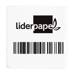 Goma de borrar LIDERPAPEL miga de pan para lápiz cuadrada 30x30x10 caucho sintético