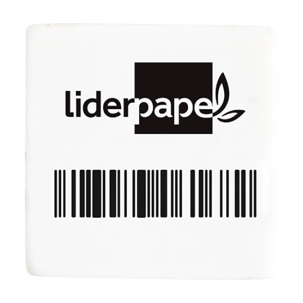 Goma de borrar LIDERPAPEL miga de pan para lápiz cuadrada 30x30x10 caucho sintético