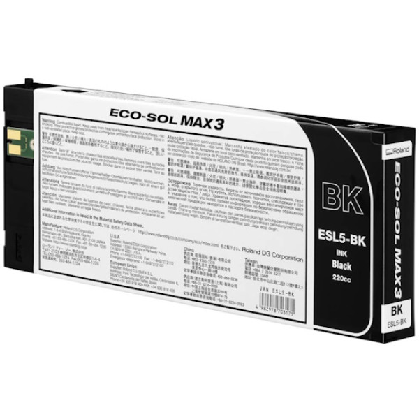 Ct. ROLAND ECO-SOL MAX 3 Black 200ml