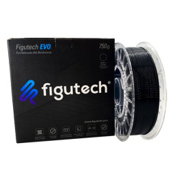 Filamento 3D FIGUTECH EVO - PLA 1,75mm negro 750g. Poly-Lactic Acid (PLA) alto rendimiento