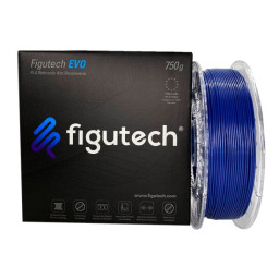 Filamento 3D FIGUTECH EVO - PLA 1,75mm azul oscuro 750g. Poly-Lactic Acid (PLA) alto rendimiento