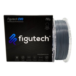Filamento 3D FIGUTECH EVO - PLA 1,75mm gris oscuro 750g. Poly-Lactic Acid (PLA) alto rendimiento