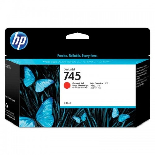 C.t. HP #745 rojo cromático 130ml Designjet Z2600 Z5600 HD Pro MFP