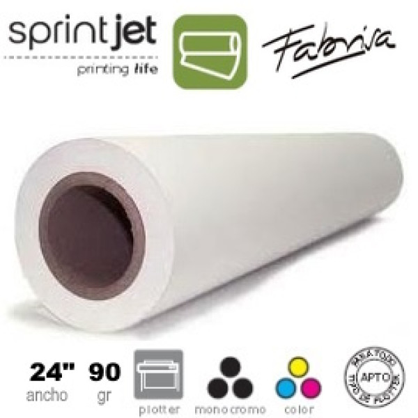 Rollo papel plotter FABRISA plus 90gr 24 Rollo papel plotter FABRISA plus 90gr 24