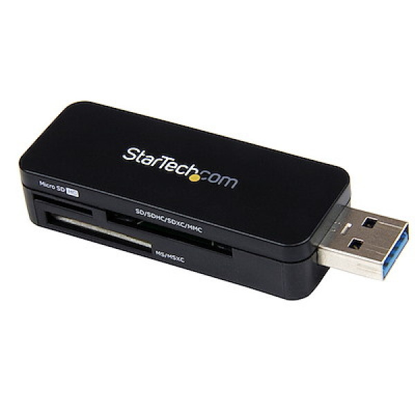 STARTECH Lector tarjetas memoria flash a USB 3.0 SD/MMC, microSD/TF, Memory Stick (MS)