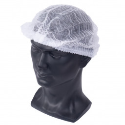 (100) Gorros desechable acordeón poliprop. Ø550mm uso único, protección (22194)