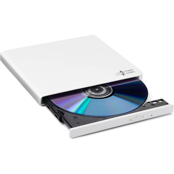 Regrabadora LG-H DVD±RW Slim USB 2.0 CD DVD DVD DL Externa color blanco