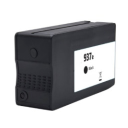 C.t. compat. HP #937e XL (4S6W9NE/4S6W5NE) negro 2.500p. con chip reforzado contra actualizaciones