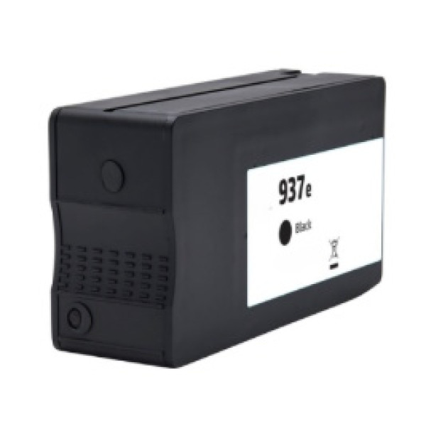 C.t. compat. HP #937e XL (4S6W9NE/4S6W5NE) negro 2.500p. con chip reforzado contra actualizaciones