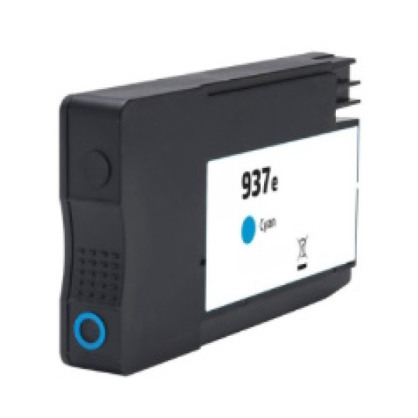 C.t. compat. HP #937e XL (4S6W6NE/4S6W2NE) cian 1.650p. con chip reforzado contra actualizaciones