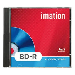 (5) Blu-ray disc BD-R IMATION 25GB 1x-4x una grabación, single layer, jewel